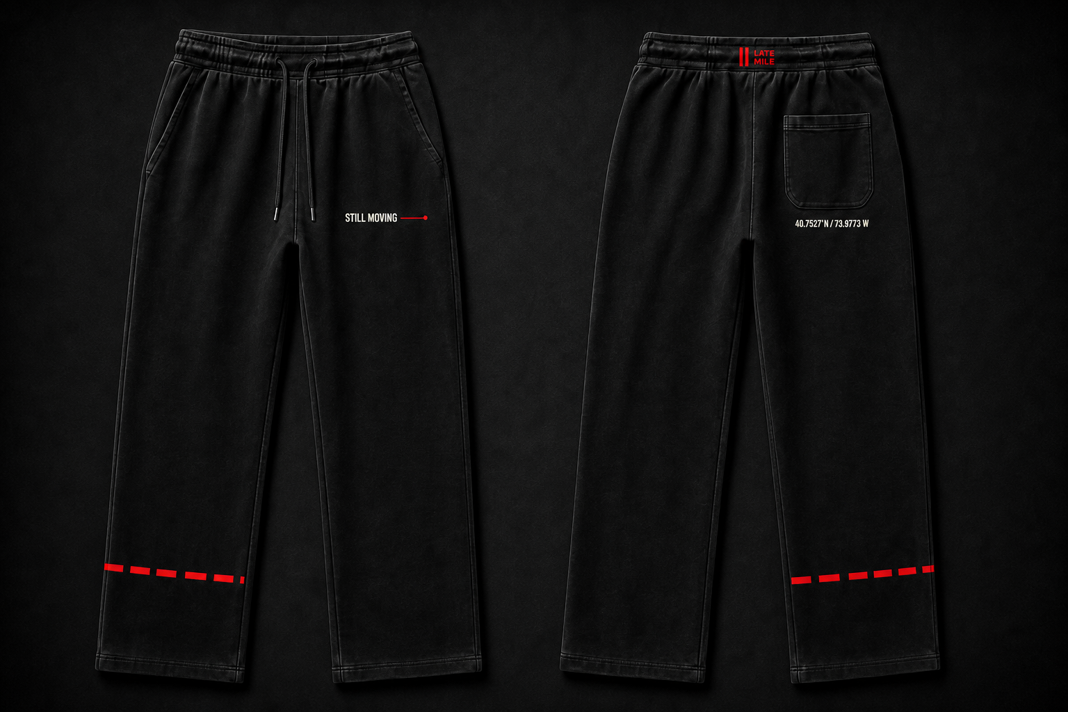 Transit Sweatpants approved concept board